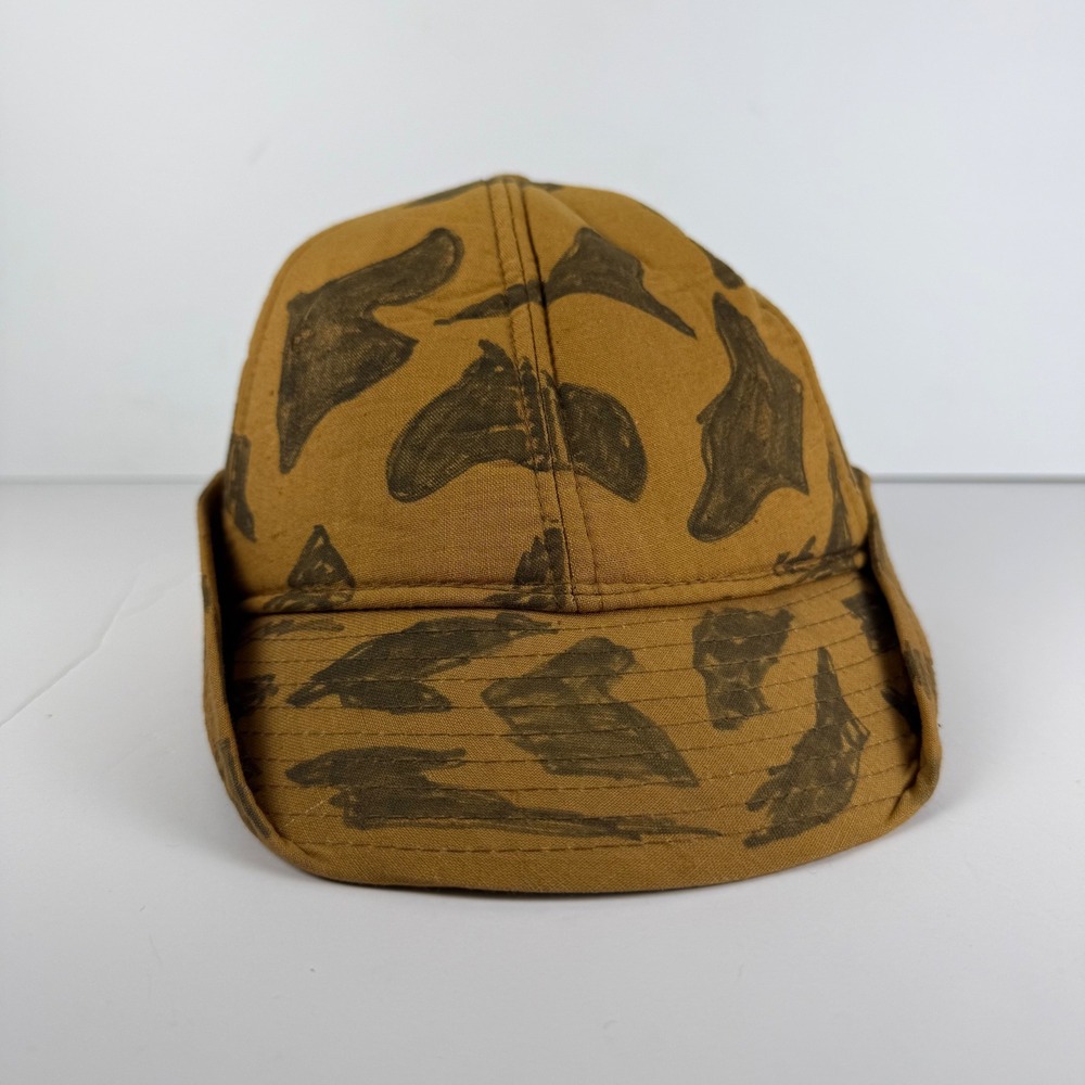 Duck Camo Hat Mens Newsboy Style Hunting Cap Brown XL